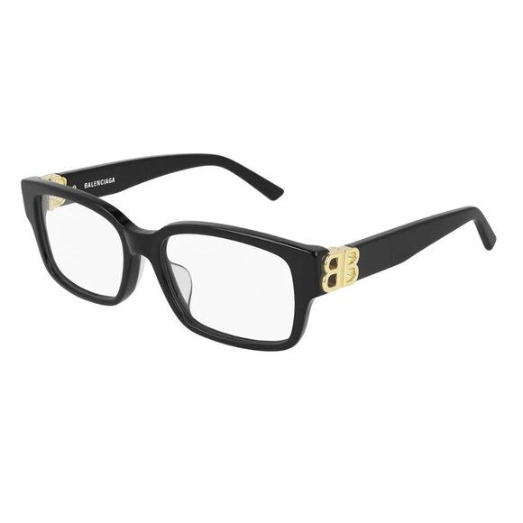 NWT BALENCIAGA EYEGLASSES UNISEX BLACK RECTANGULAR EYEWEAR BALENCIAGA NEW - Picture 1 of 3